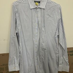 Kenneth Cole Reaction Blue‎ and White Dress Shirt